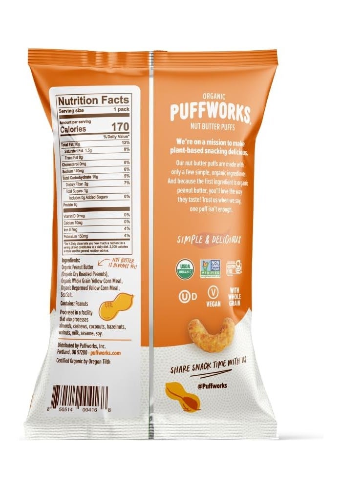 Puffworks Organic Peanut Butter Puffs - Image 2